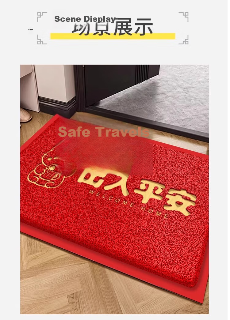 Luoyoute Entrance Door Mat Safety Coir Floor Mat Home Commercial Durable Non-Slip Doorway Rug 9