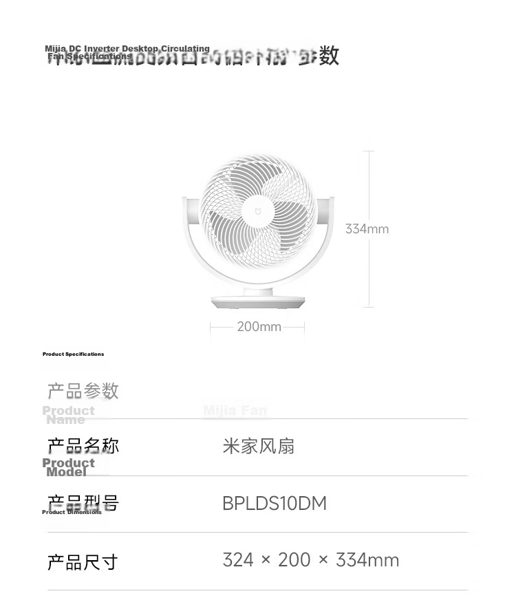 Mijia Xiaomi Mini Handheld Fan DC Inverter Outdoor Portable Neck Hanging Dormitory Rechargeable Fan 40H Long Battery Life 100-Speed Adjustable 22
