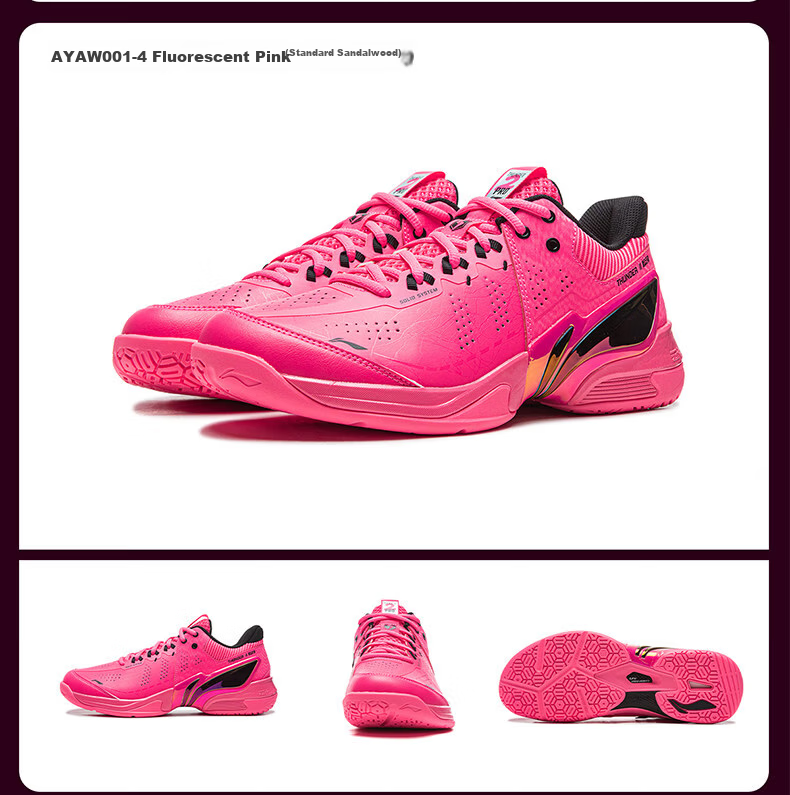 LI-NING Thunder 2 PRO Badminton Shoes Professional Lightweight Stable Rebound Durable Non-Slip Cushioning Men's Sports Shoes 13