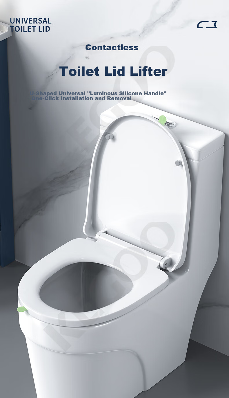 KEGOO Thickened Universal V-Shaped Toilet Seat Cover for Home Old-Style Commode Slow-Closing Cushion Ring Large Footrest Cover K7023 5