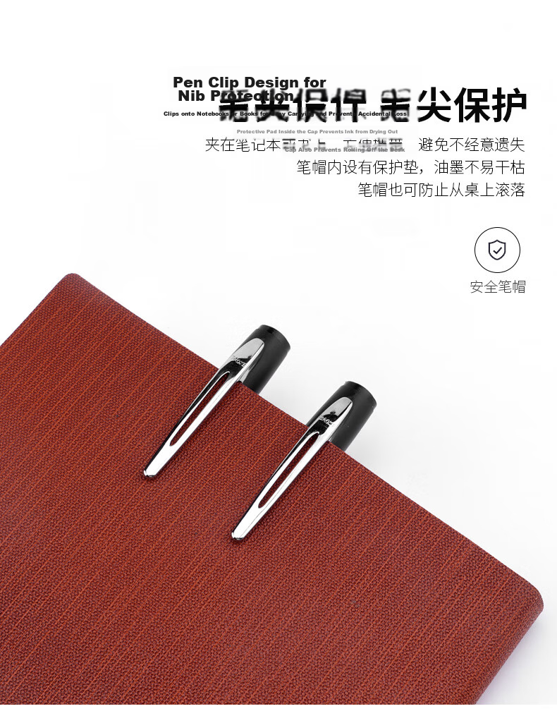 BAOKE Large Capacity Gel Pen Durable Tip Smooth Writing Student Stationery Exam Pen Office Signature Pen Black 1.0mm Bullet Tip 12pcs/Box PC1048 3