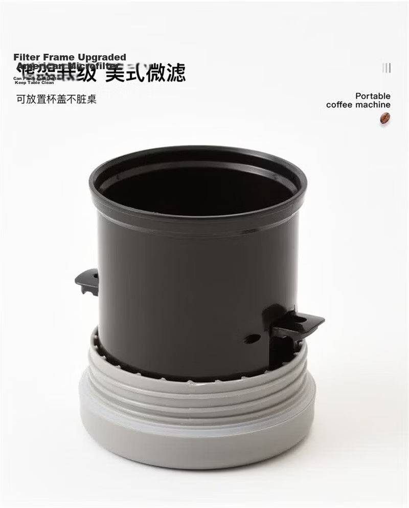 BRUNO Coffee Maker Small Portable Coffee Cup Grinder Hand Drip Insulated Coffee Grinder Office Travel Outdoor Housewarming Gift Ivory White 17