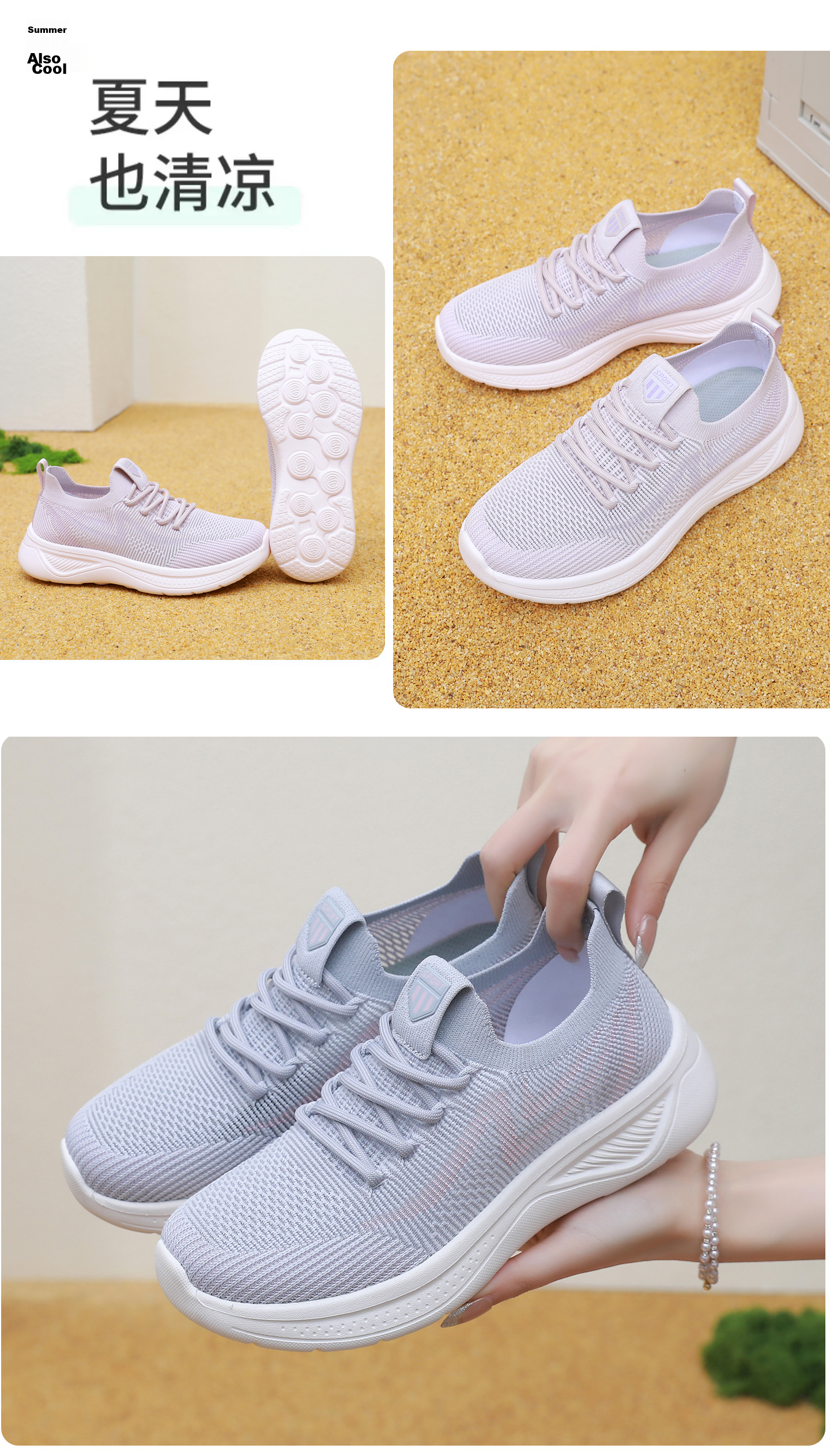 BURUIJING Summer Women's Old Beijing Cloth Shoes Mesh Breathable Mom Shoes Sports Casual Shoes 68877 Pink Size 40 18