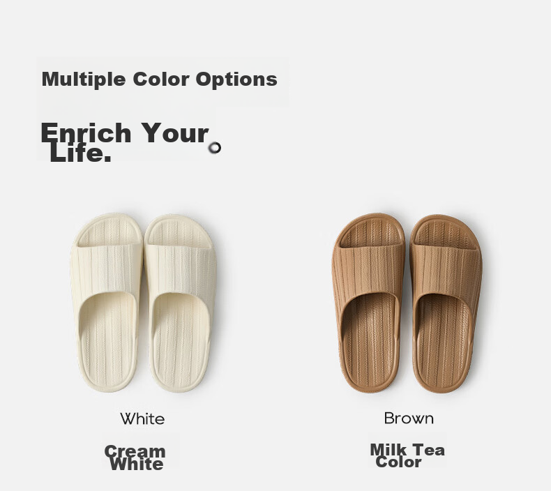 YouDiao Women's Leather Texture Slippers Lightweight Luxury Soft Sole Silent Odor-Resistant Summer Bathroom Shower Non-Slip Indoor Home Slippers 25