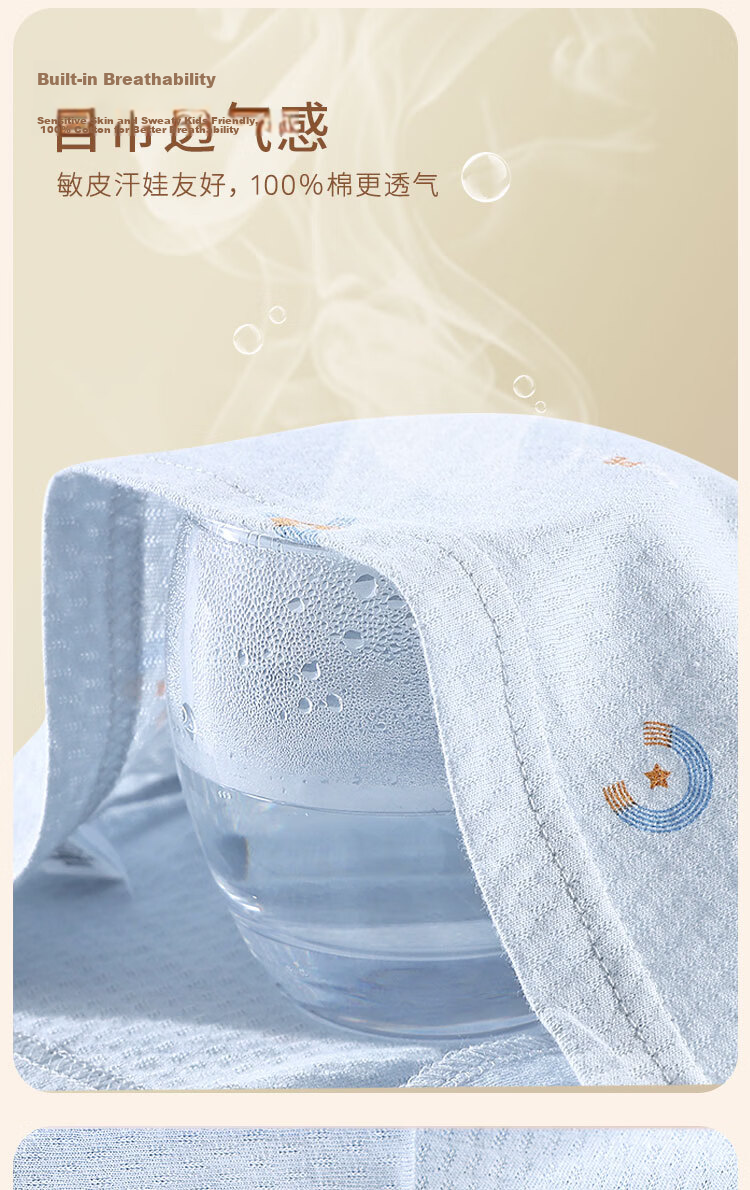 Cotton Children's Pajamas Boys Spring Summer Mesh Homewear Set Breathable Pure Cotton Air Conditioning Clothes for Teens 4