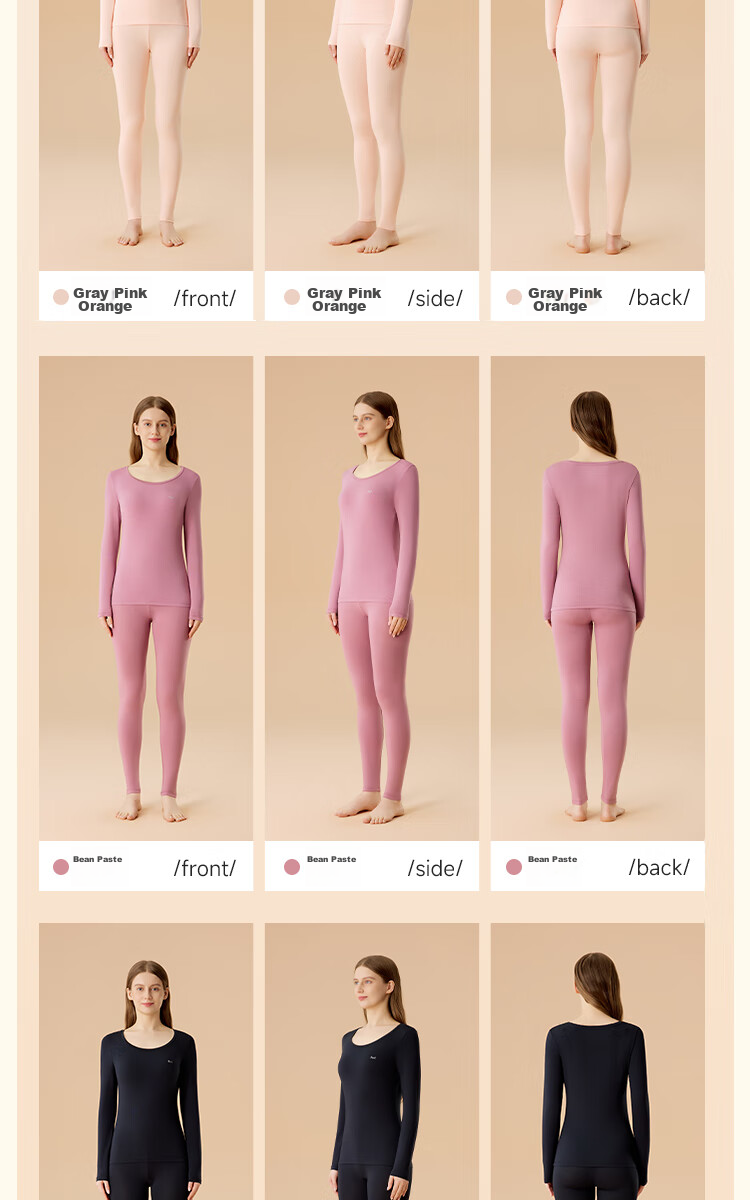 MiiOW Red Underwear Set for Women, Thin Thermal Autumn Clothes and Pants, Wedding Year Lucky Color, Warm Innerwear Set 22