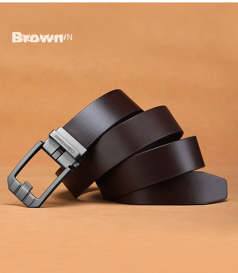 Calermkeens Men's Genuine Leather Belt 2026 New Automatic Buckle Vintage Versatile Waistband Birthday Gift for Men 19