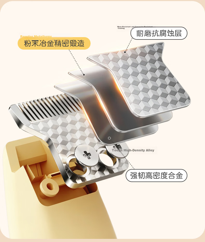 AUX Pet Hair Clipper Dog Cat Paw Hair Trimmer Electric Grooming Clippers Dog Haircut Tool Electric Hair Cutter Paw Hair Trimmer Cheese White 8