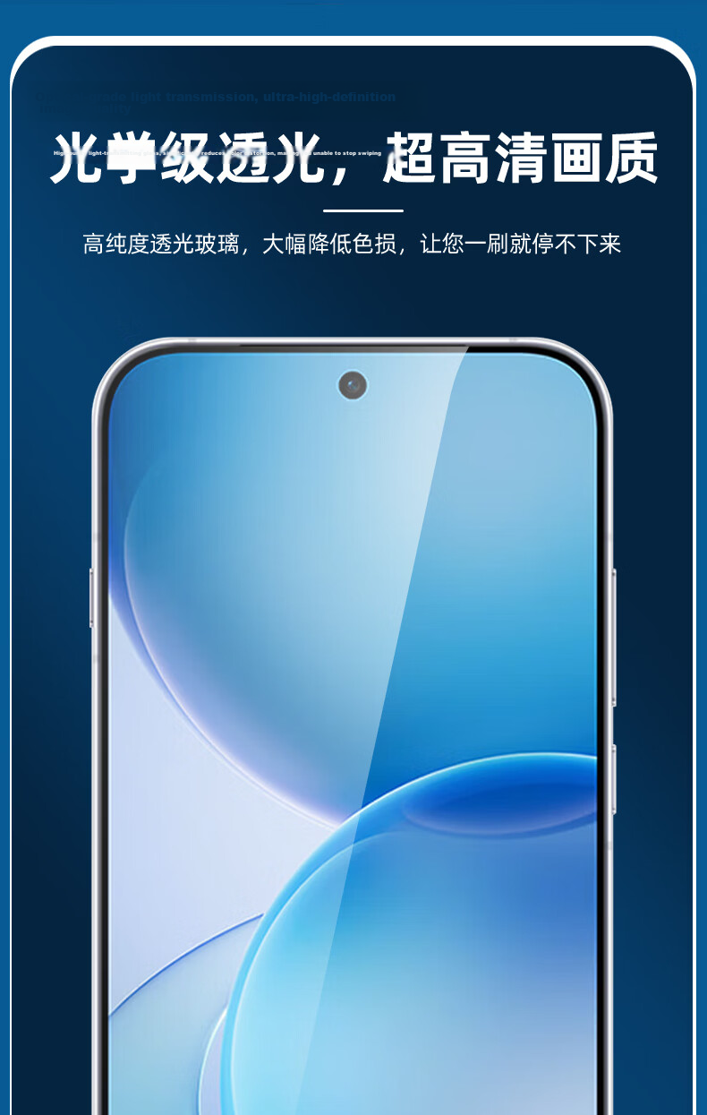 Langling Dust Removal Quick Stick OPPO Reno16 Tempered Glass Screen Protector Full Coverage HD Anti-Fingerprint Anti-Shock Explosion-Proof Film 14