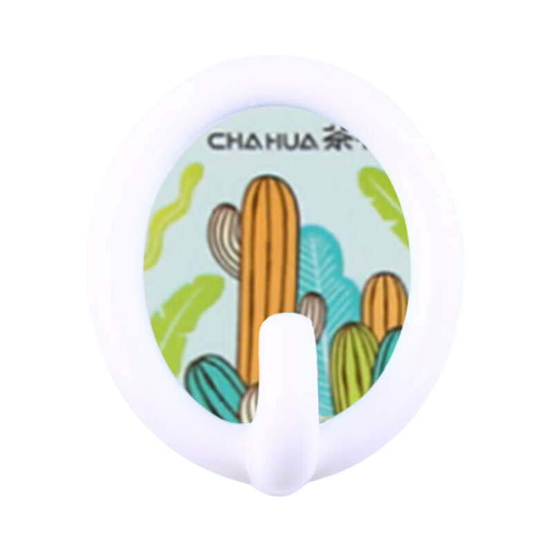 CHAHUA Strong Adhesive Hooks, Kitchen Hooks, No Drilling Required, Bathroom Hooks, Clothes Hangers, Random Colors, 2 Pieces