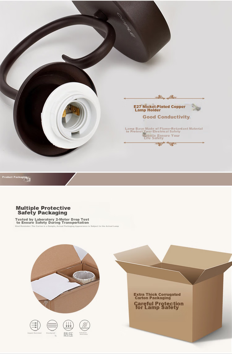OPPLE Lighting LED Bedroom Bedside Warm Romantic American Style Wall Lamp E27 Bulb Base Light Source Sold Separately 6