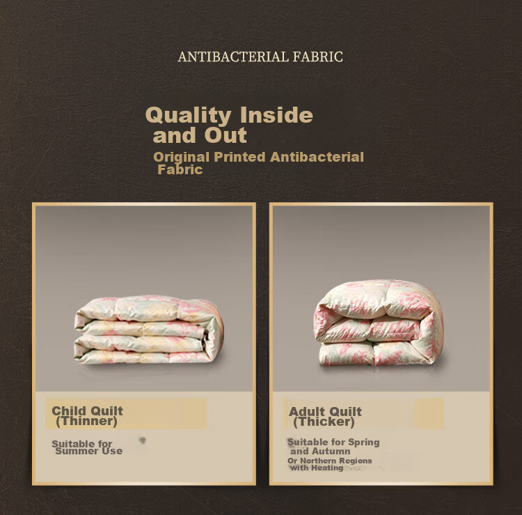 FUANNA down Comforter, 95% White Goose Down, Double Size Winter Quilt, 1000g Filling, 203*229cm 11