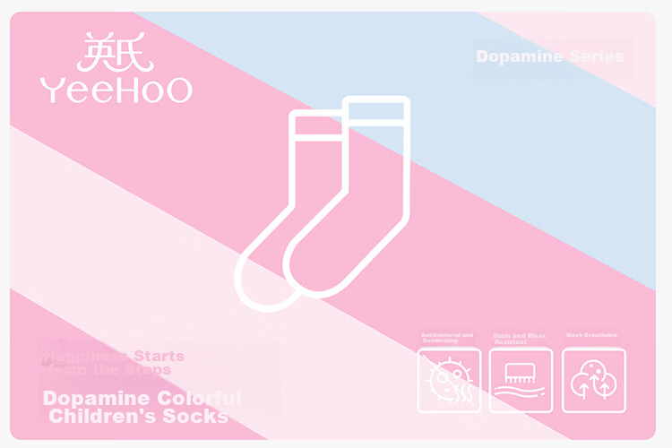 YEEHOO Deodorizing Sports Socks Antibacterial Thin Kids Anti-Pilling Mesh Mid-Calf Cartoon Socks for Boys and Girls 2