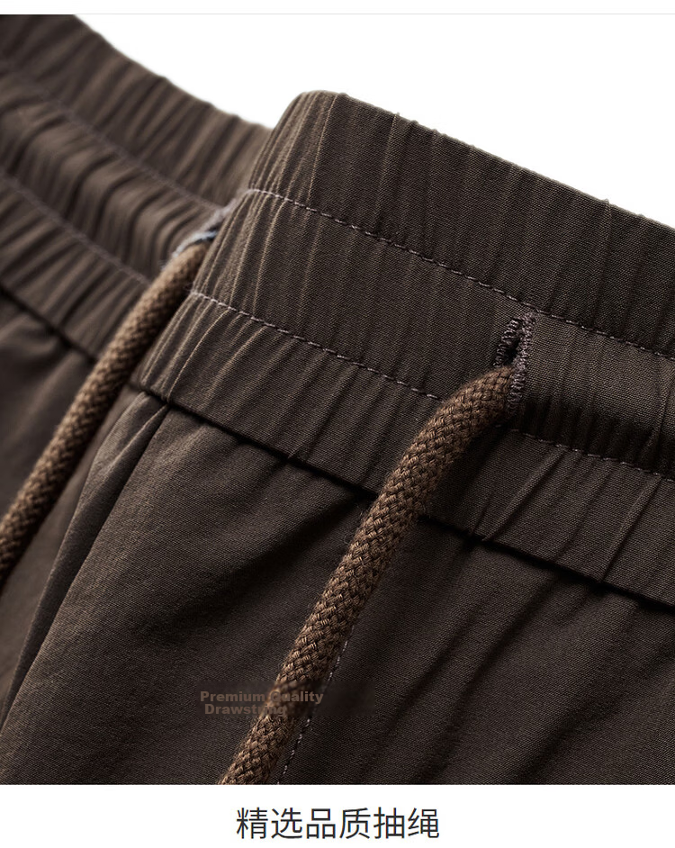 Dancing with Wolves [High Elasticity] Loose Breathable Casual Men's Shorts Commuter Versatile Easy-Care Five-Point Pants 502 Dark Purple L 22