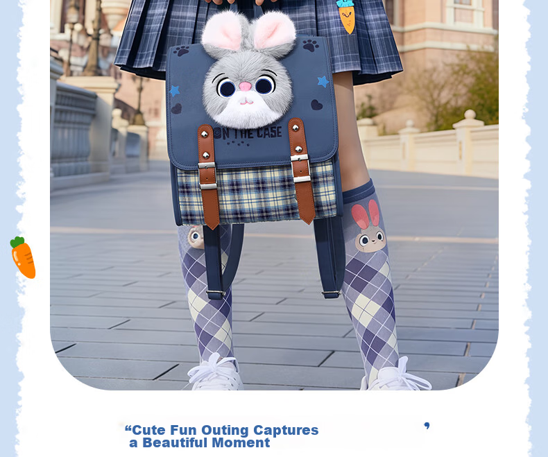 Disney Cute Judy Elementary School Backpack for Girls Grades 4-6 2026 New Model Birthday Gift for 10-12 Year Old Girls 12