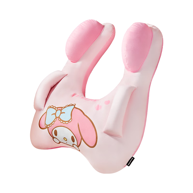 Chaojiuwan Sanrio Car Pillow Armrest Neck Support Cushion Rear Seat Sleeping Aid Long-distance Kuromi Seat Cushion