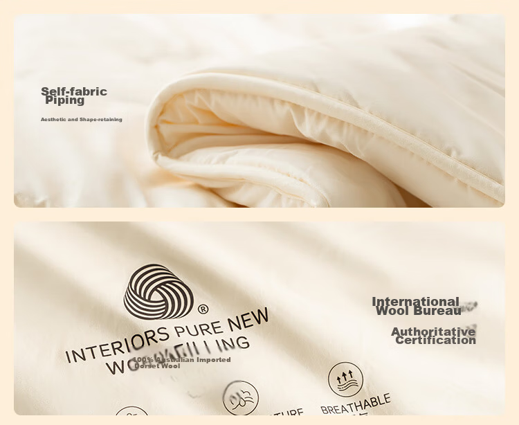 JD Original Imported 100% Dormitory Wool Deep Sleep Comforter Pro Winter Thick Duvet A-Class Winter Comforter 2.2x2.4m Approximately 7.6 Ji 24