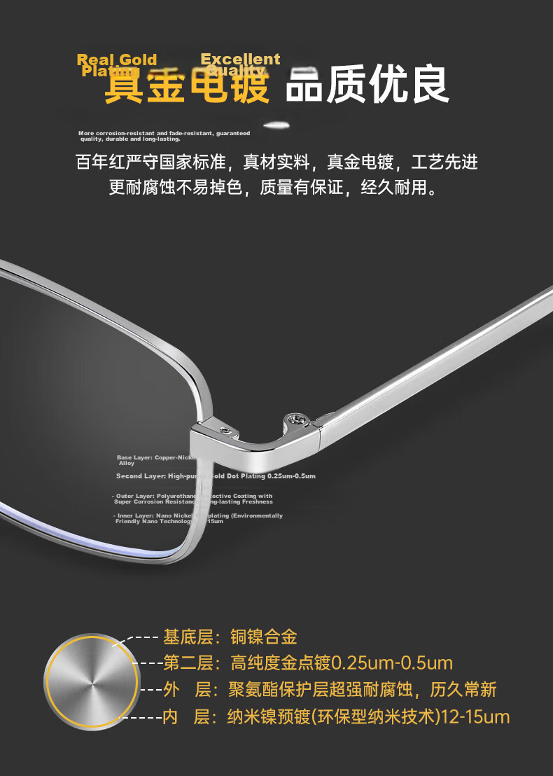 BAINIANHONG Anti-Blue Light Reading Glasses Foldable High-Definition Glasses for Women Portable Presbyopic Glasses for Elderly 1860C3-350 15