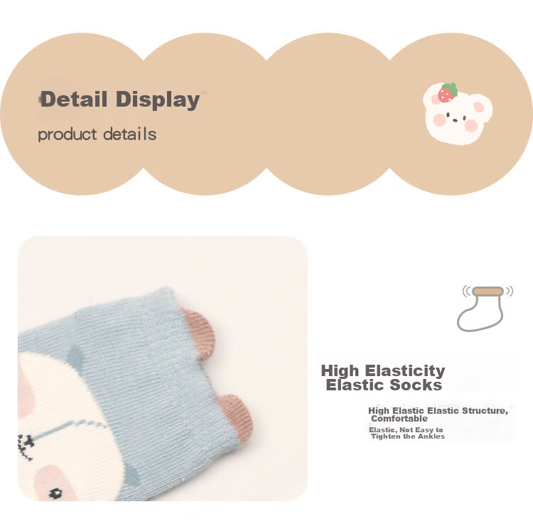 Caramella Baby Socks Autumn Winter Infant Floor Socks Newborn Warm Toddler Anti-Slip Silicone Shoes Socks 13