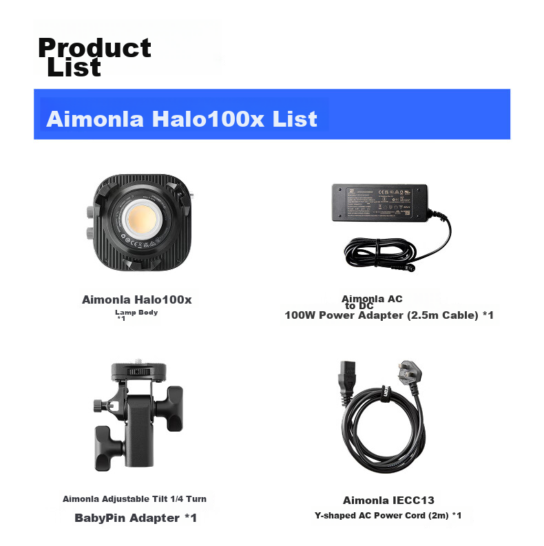 Aputure Amaran Halo 100x 100W Adjustable Color Temperature Live Streaming Photography Fill Light Professional Video Continuous Studio Light 29