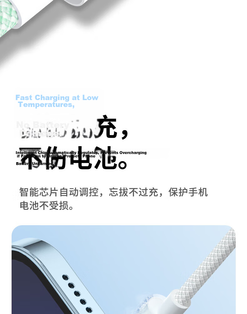 Apple Compatible Type-C Charging Cable PD 30W/20W Fast Charge for iPhone 14/13 Pro Max/12/11/XR/S Smartphones Tablets Car Braided 1.5m Gray 11