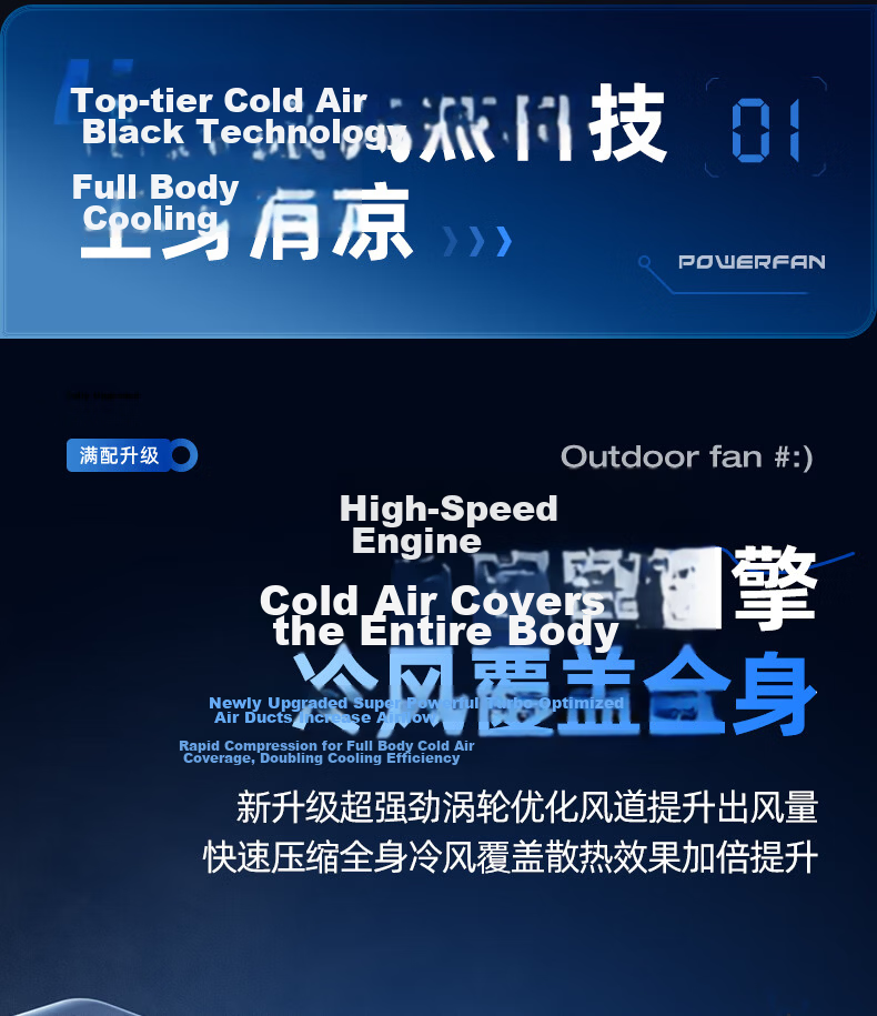 Portable Waist Hanging Dog Fan Personal Cooling Device Small Fan Outdoor Construction Work High Power Long Battery Life Rechargeable Clip-On Waist Neck Hanging Air Conditioner Fan 9