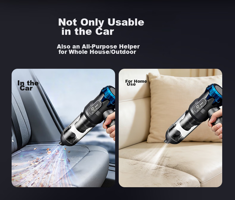 Puppy Car Vacuum Cleaner Handheld Portable Strong Suction Dual Use Blower Desktop Dust Cleaner 20000Pa Standard Corporate Gift Green 5