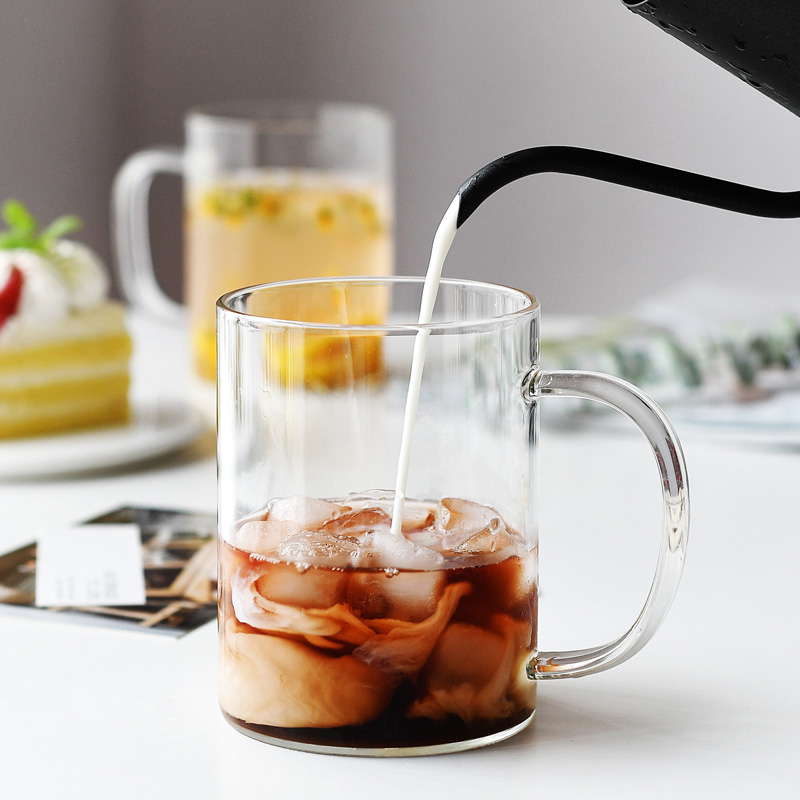 Green Apple Tea Infuser Cup 350ml Double-Layer Glass One-Button Lid Tea Brewing Cup Gift for Leaders and Elders New Year Present 1