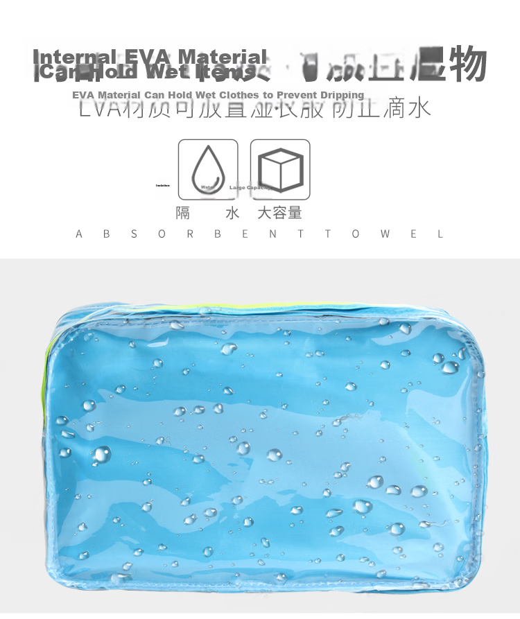 LI-NING Swimming Bag Wet and Dry Separation Unisex Large Capacity Waterproof Spa Storage Gym Sports Travel Beach Bag LSJN774-3 Rose Red 5