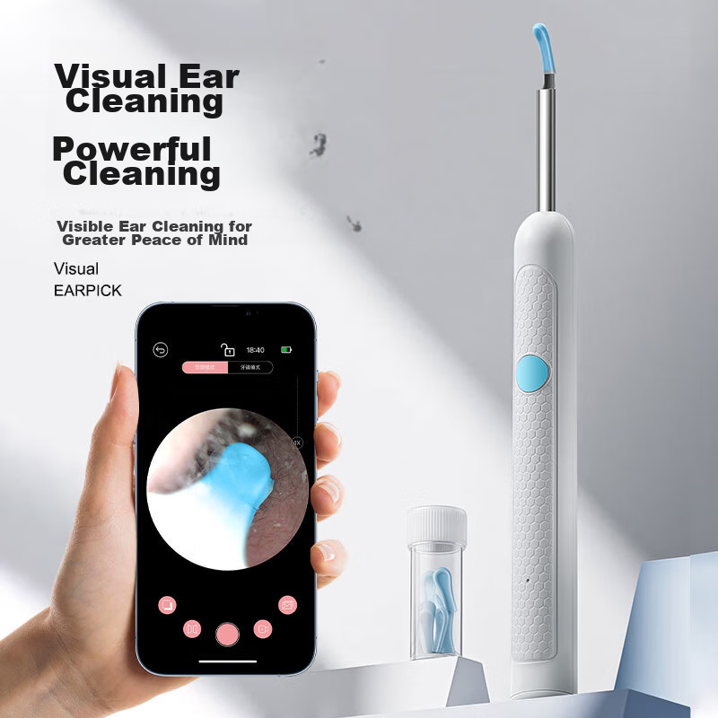 XIAO TIAN LAI Smart Visual Ear Pick HD Wireless Ear Cleaning Tool Visual Ear Picking Set White
