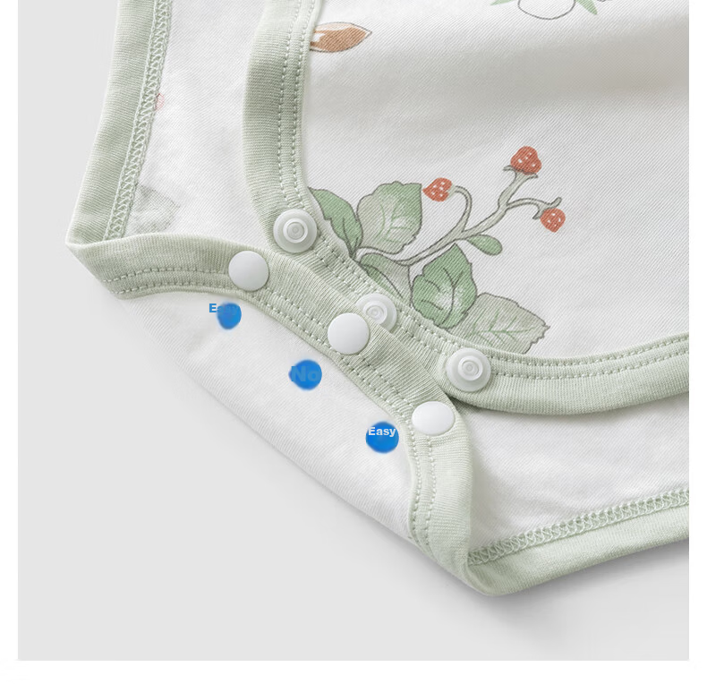 Beitaisi Baby Romper, Summer Infant Clothing, Short-Sleeve Belly-Protecting Pajamas, for Boys And Girls, Newborn Pure Cotton Onesie 18