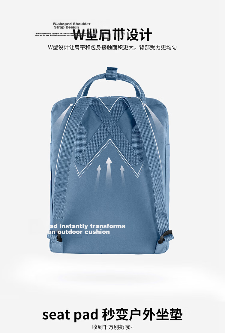 FJALLRAVEN Kanken Backpack Women 2026 New Large Capacity School Bag 23510-620 Green 16L 5
