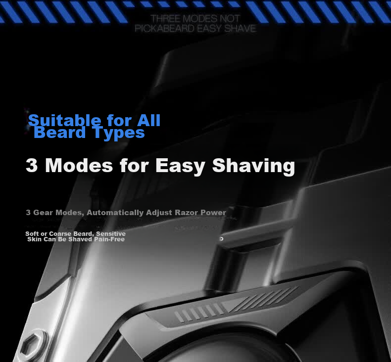 Skyworth Electric Shaver JA12 Mecha Series Portable Fast Charging Floating Blade Washable Men's Gift for Boyfriend Husband Father Graduation Gift 13