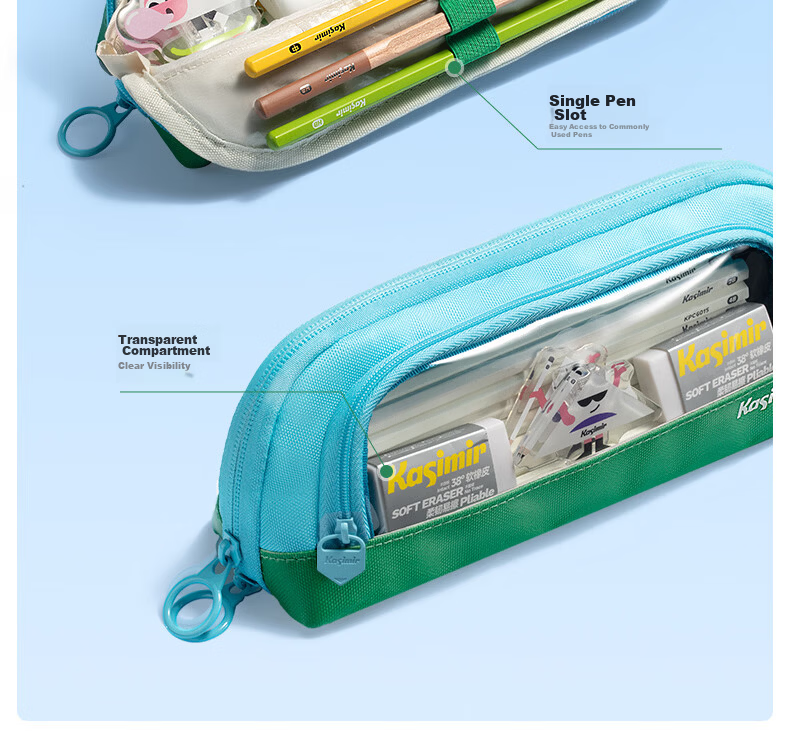 Cashmere Magnetic Triangle Pencil Case Portable Large Capacity Multi-Layer Stationery Box for Senior Students - Pink 6