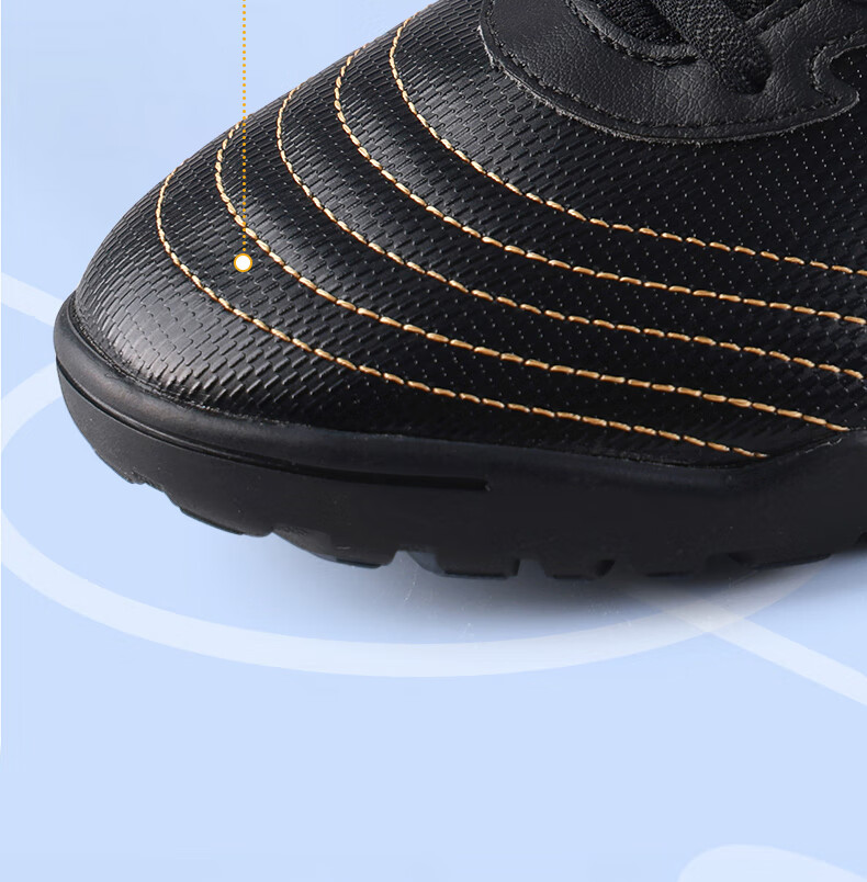 Li-Ning Soccer Shoes for Children And Students, Molded Studs, Ages 6-12, Velcro, Boys' Big Kids Elementary School Students Professional Competition Soccer Shoes, Size 31 16