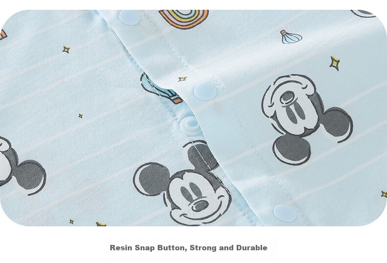 Disney 2-Piece Baby Summer Thin Newborn Romper Set A-Class Cotton Unisex Infant Crawling Pajamas 14