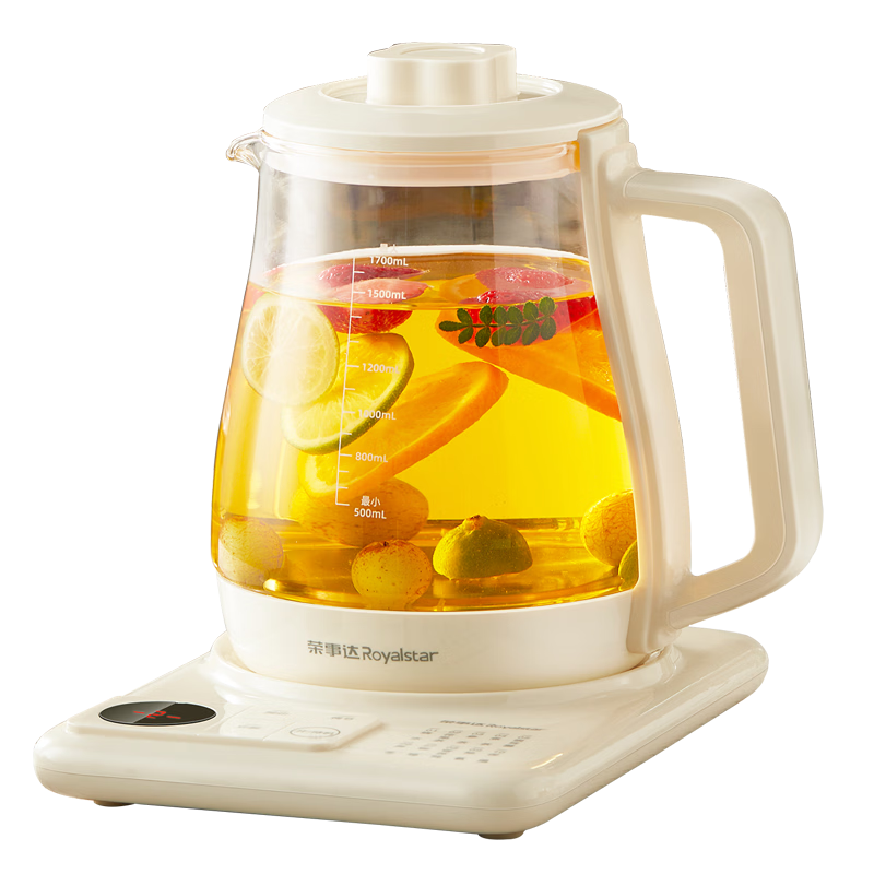 Royalstar Health Pot Electric Kettle Temperature Control Kettle Electric Water Boiler Office Home Tea Kettle with Titanium Coating Insulation Integrated YSH1761R (T04)