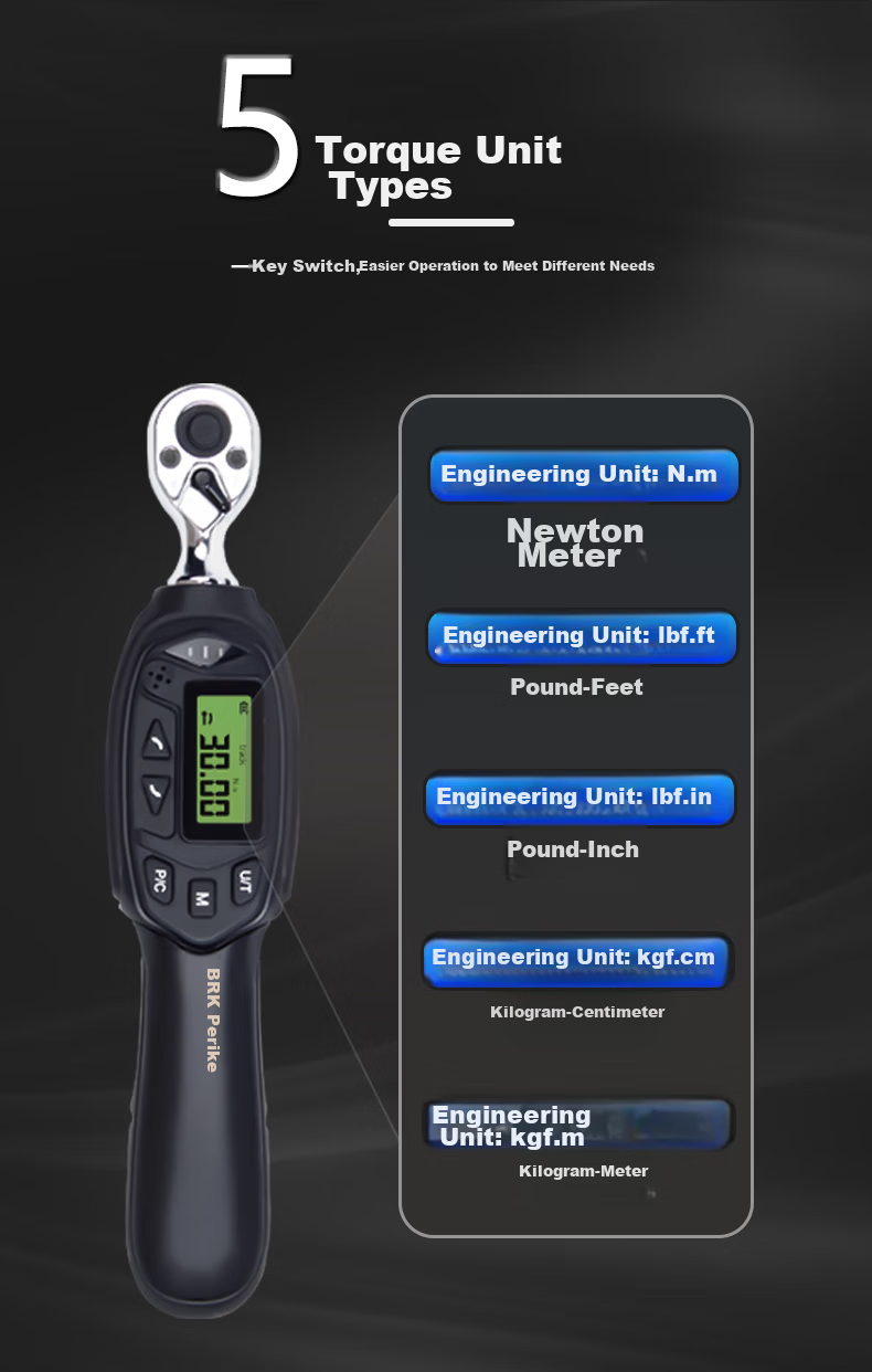 Porike BQAC-060BH Industrial Wireless Digital Torque Wrench with Mobile/PC Connectivity (Excel Compatible) 4