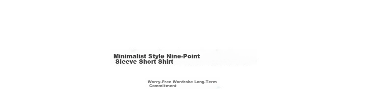Demana Smooth Tencel Summer Minimalist Plus Size Nine-Sleeve Slimming Loose Shirt Women Premium 3