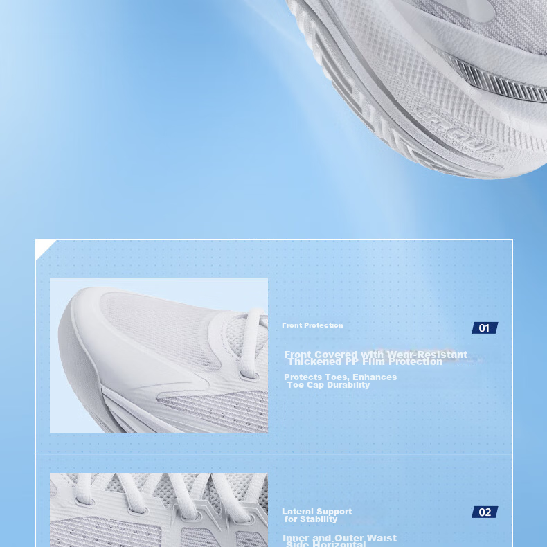 361° Sai Dian Pickleball Shoes Men's Sports Shoes Summer New Professional Training Shoes Cushioning Rebound 672624403-1 18