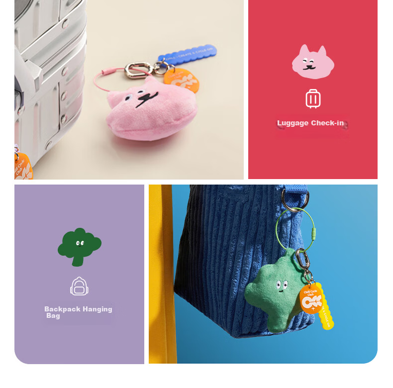 MOMAX 【Chill Collaboration】AirTag Tracker Anti-Lost Apple Certified Global Find iPhone Children Student Pet Key Luggage Bicycle Backpack Set 11