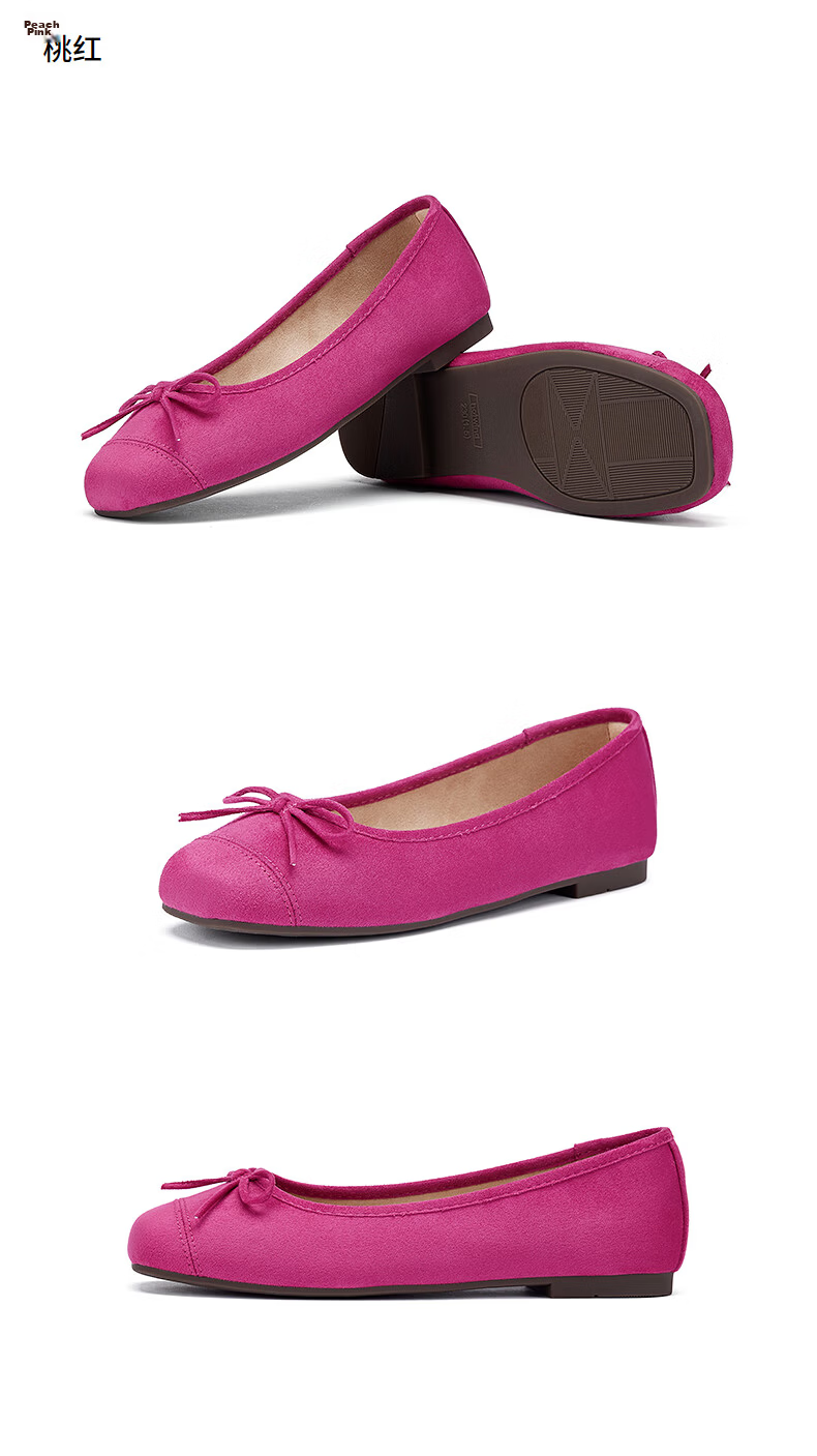 Hotwind Women's Flat Shallow Mouth Square Toe Bow Casual Solid Color Versatile Shoes Spring Autumn New Model 15