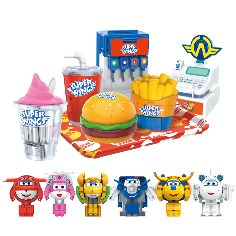 AULDEY Super Wings Ledi Cola Transforming Kids Educational Role Play Food Toy Birthday Gift for Boys and Girls
