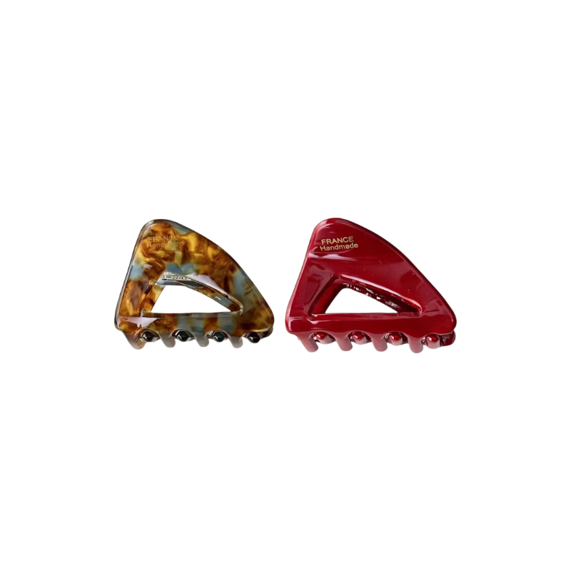 CHIMERA Red Hair Clip Set of 2 Bangs Claw Clips Side Hairpins for Women Qixi Valentine's Day Gift