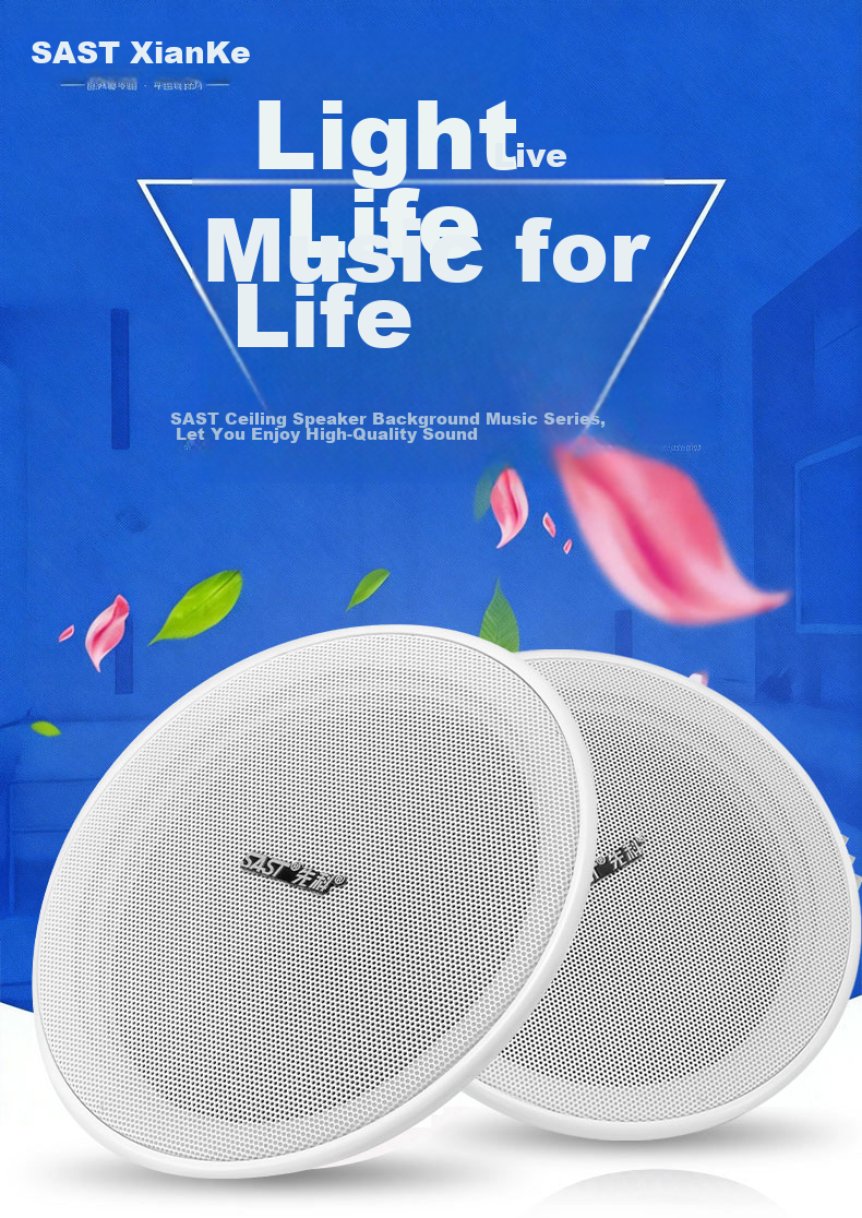 SAST 6-Inch Constant Pressure Ceiling Speaker Embedded Background Music Public Address Speaker TH1-6 2