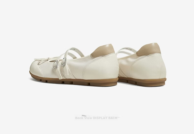 BASTO 26 Autumn Mall Lambskin Mary Jane Ballet Flats Women's Derby Flat Shoes SCR06CQ6 15