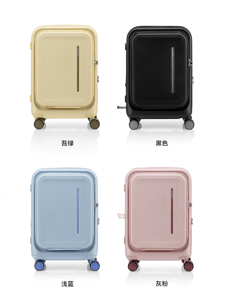 Xinxiuli Luggage 20-Inch 2026 New Model Suitcase with Front Opening, Travel Case, Leather Trunk, Password Lock Carry-On Suitcase US8 Pink 13