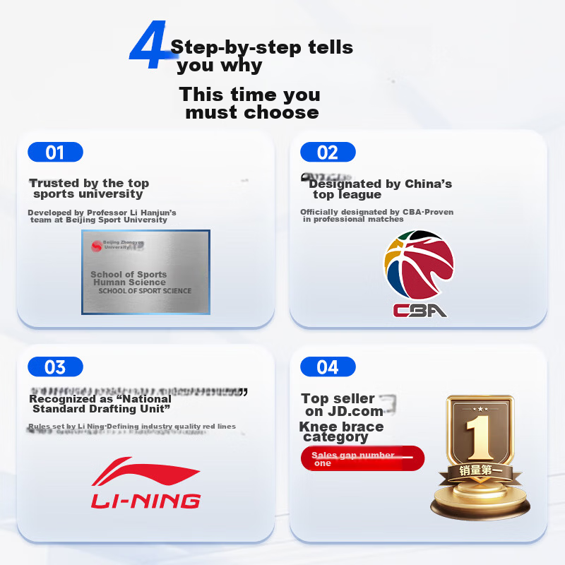 LI-NING PRO Knee Brace Sports Basketball Badminton Running Men’s Meniscus Knee Support Patella Strap Mountaineering
