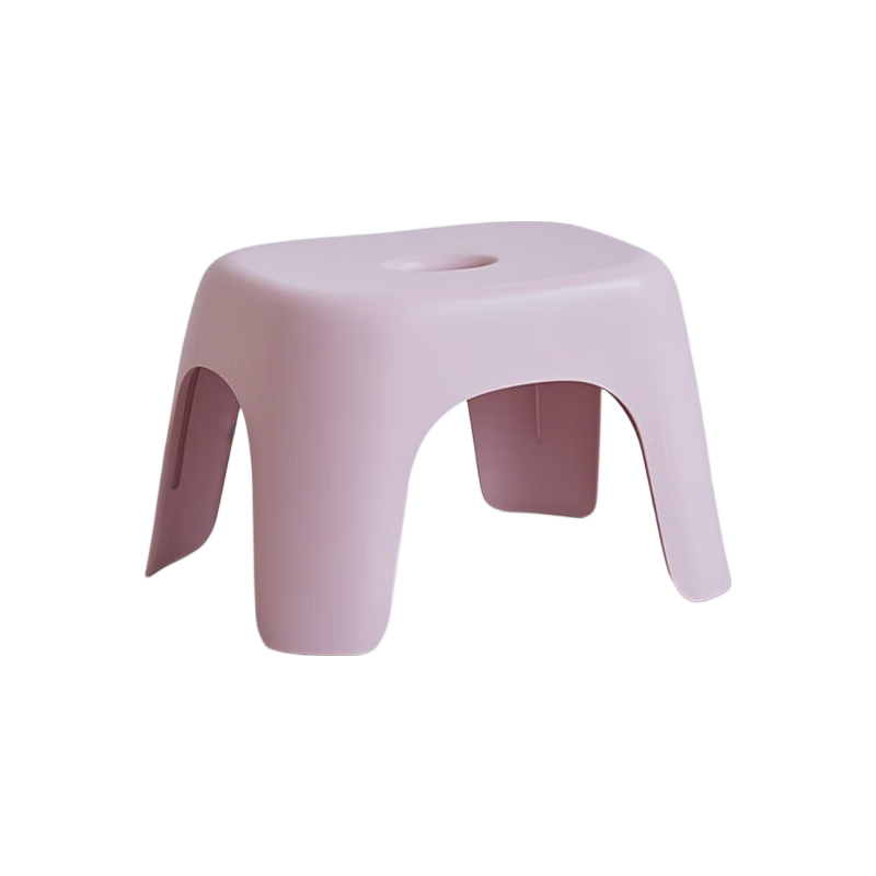 Youjialiangpin Small Stool, Bathroom Thickened Non-Slip Stool, PP Material, Pink, 1 Piece