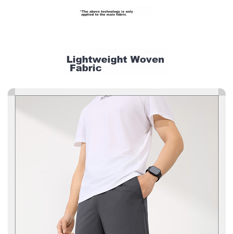 361° Men's Summer Sun Protection Ice Silk Sports Pants Casual Loose Thin Straight Nine-Point Pants 652624714H-3 27